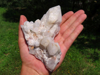 Natural White Quartz Clusters x 5 From Madagascar - TopRock