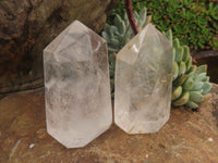 Polished Clear Quartz Crystal Points x 4 From Madagascar - TopRock