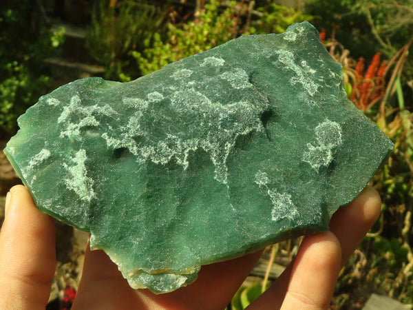 Natural Emerald Mtorolite Chrysoprase Plates  x 3 From Zimbabwe