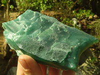 Natural Emerald Mtorolite Chrysoprase Plates  x 3 From Zimbabwe