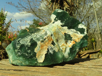 Natural Emerald Mtorolite Chrysoprase Plates  x 3 From Zimbabwe