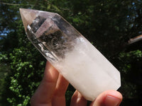 Polished Wispy Phantom Smokey Quartz Points  x 3 From Madagascar - TopRock