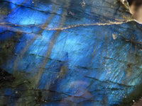 Polished One Side Polished Labradorite Slices  x 6 From Tulear, Madagascar - Toprock Gemstones and Minerals 