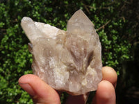 Natural White Phantom Cascading Smokey Quartz Clusters  x 7 From Luena, Congo - Toprock Gemstones and Minerals 