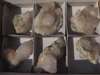 Natural White Spirit Quartz Clusters  x 6 From Boekenhouthoek, South Africa - Toprock Gemstones and Minerals 