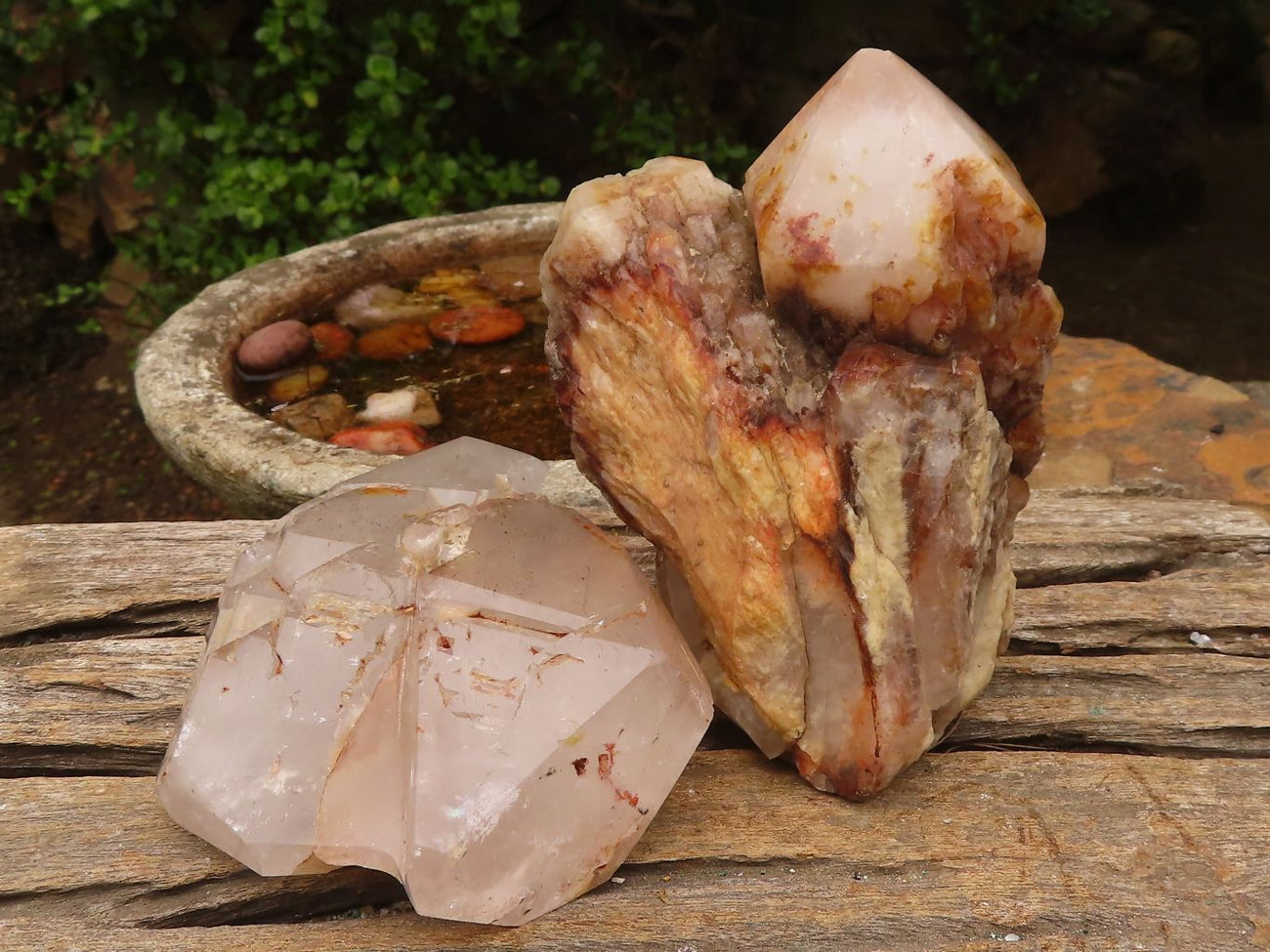 White Chalcedony Self-Standing Mushroom Carving from Madagascar 2024