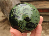 Polished Stromatolite / Kambamba Jasper Spheres  x 2 From Madagascar - Toprock Gemstones and Minerals 