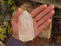 Polished Clear Quartz Crystal Points x 4 From Madagascar - TopRock