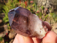 Natural Window Amethyst Crystal Specimens  x 12 From Chiredzi, Zimbabwe