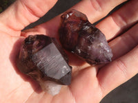 Natural Window Amethyst Crystal Specimens  x 12 From Chiredzi, Zimbabwe