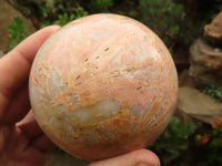 Polished Pink Feldspar Spheres  x 2 From Musina, South Africa - TopRock