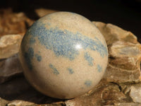 Polished Blue Spotted Spinel Quartz Spheres x 12 From Madagascar