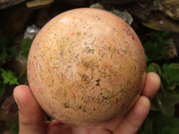 Polished Pink Feldspar Spheres  x 2 From Musina, South Africa - TopRock