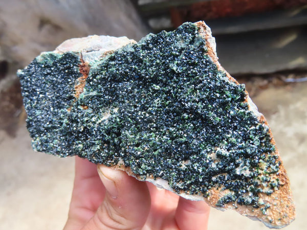 Natural Rare Libethenite Crystals On Dolomite Matrix Specimens x 2 From Shituru, Congo