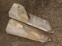 Polished Clear Quartz Crystal Points x 4 From Madagascar - TopRock