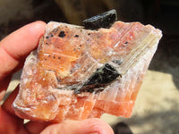 Natural New Sunset Orange Calcite Specimens  x 12 From Spitzkop, Namibia