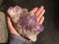 Natural Amethyst Crystal Clusters x 3 From Zambia