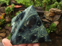 Polished Stromatolite / Kambamba Jasper Pyramids x 2 From Madagascar - TopRock