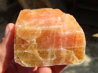 Natural New Sunset Orange Calcite Specimens  x 12 From Spitzkop, Namibia