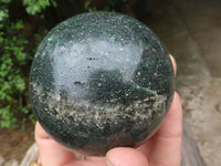 Polished Green Fuchsite Quartz Spheres  x 2 From Madagascar - TopRock