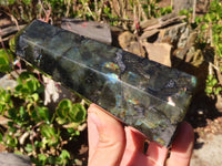 Polished Labradorite Points  x 2 From Tulear, Madagascar