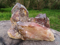 Natural Red Hematoid Quartz Clusters x 2 From Karoi, Zimbabwe - TopRock