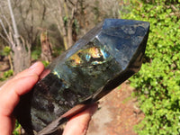 Polished Labradorite Points  x 2 From Tulear, Madagascar