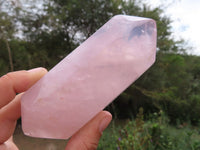 Polished Gemmy Double Terminated Rose Quartz Crystals x 4 From Ambatondrazaka, Madagascar - TopRock