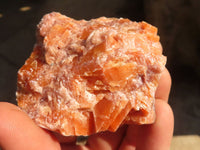 Natural New Sunset Orange Calcite Specimens  x 12 From Spitzkop, Namibia