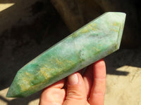 Polished Double Terminated Green Aventurine Points  x 5 From Zimbabwe