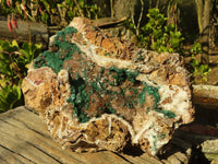 Natural Rare XXL Ball Malachite On Drusy Quartz & Dolomite Specimen x 1 From Kambove, Congo