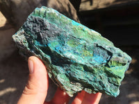 Natural Rough Blue Shattuckite Specimens  x 3 From Kaokoveld, Namibia - Toprock Gemstones and Minerals 