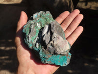 Natural Rough Blue Shattuckite Specimens  x 3 From Kaokoveld, Namibia - Toprock Gemstones and Minerals 