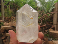 Polished Clear Quartz Crystal Points x 4 From Madagascar - TopRock