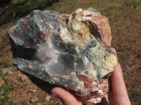 Natural Cobbed Bloodstone Specimens  x 3 From Swaziland - TopRock