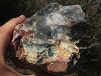 Natural Cobbed Bloodstone Specimens  x 3 From Swaziland - TopRock