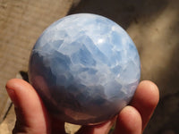 Polished Blue Calcite Spheres  x 4 From Ihadilalana, Madagascar