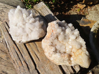 Natural Large Candle Quartz Crystals  x 2 From Madagascar