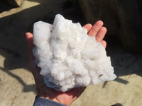 Natural Large Candle Quartz Crystals  x 2 From Madagascar