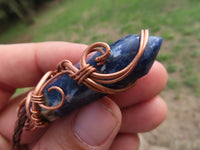 Polished Mixed Jewellery Free Forms With Copper Art Wire Pendants x 6 From Southern Africa - TopRock