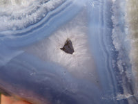 Polished Blue Lace Agate Standing Free Forms  x 2 From Nsanje, Malawi - Toprock Gemstones and Minerals 