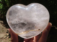 Polished Large Clear Quartz Heart  x 1 From Madagascar - TopRock