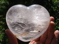 Polished Large Clear Quartz Heart  x 1 From Madagascar - TopRock