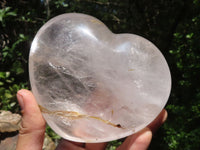 Polished Large Clear Quartz Heart  x 1 From Madagascar - TopRock