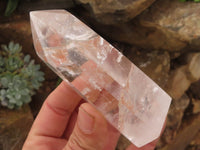 Polished Clear Quartz Crystal Points x 3 From Madagascar - TopRock