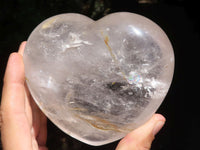 Polished Large Clear Quartz Heart  x 1 From Madagascar - TopRock