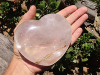 Polished Large Clear Quartz Heart  x 1 From Madagascar - TopRock