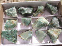 Natural Rough Green Jade Specimens  x 12 From Swaziland - Toprock Gemstones and Minerals 