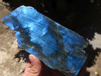 Polished One Side Polished Labradorite Slices  x 6 From Madagascar - TopRock