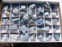 Natural New Sky Blue Calcite Specimens  x 35 From Namibia - Toprock Gemstones and Minerals 